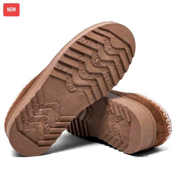 Women's Platform Slipper Boots Fleece Lined Anti-Slip Outdoor Indoor - Picture 3 of 7